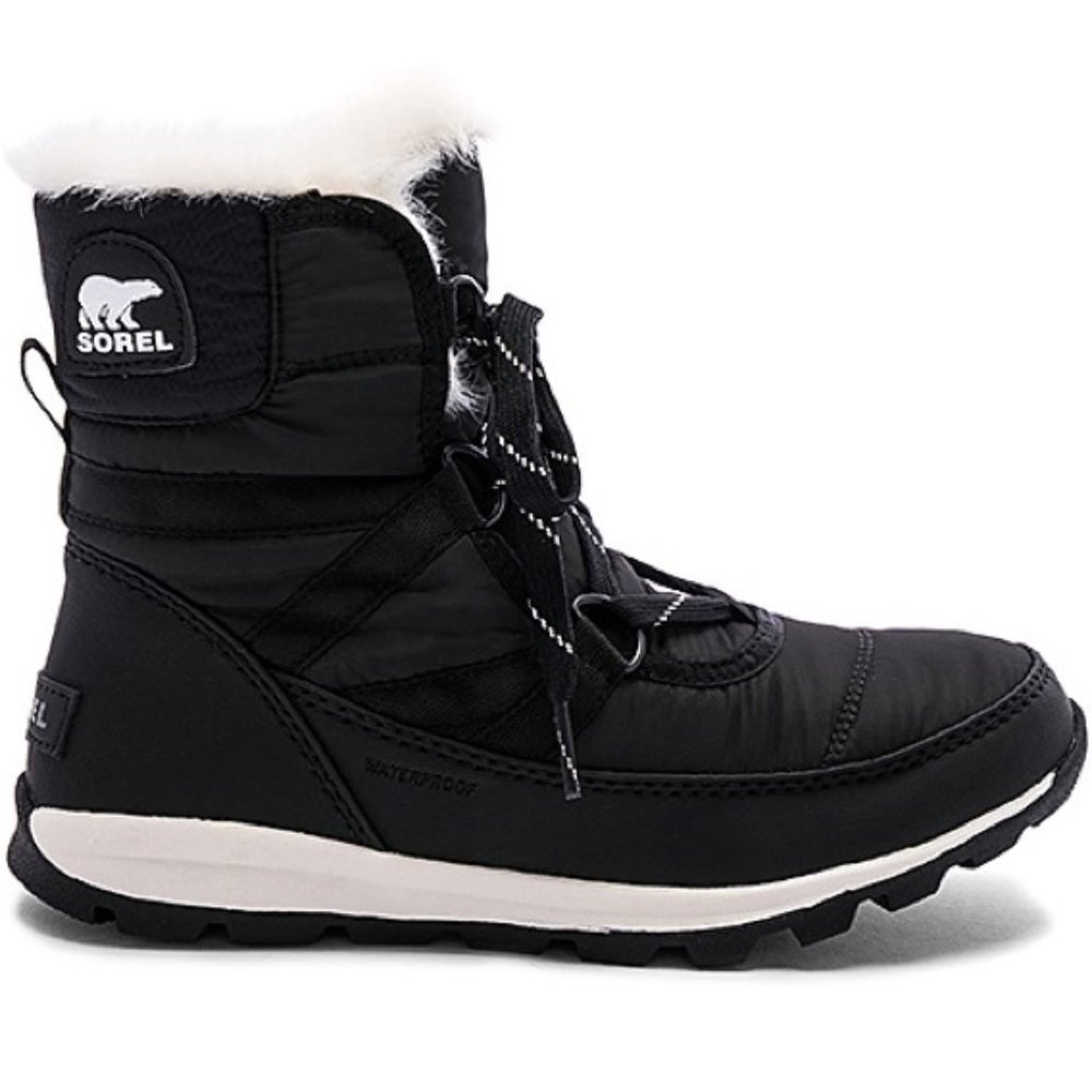 sorel black whitney short faux fur bootie 🤍 7